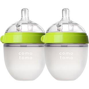 【自营】Comotomo 可么多么 进口婴儿防胀气全硅胶奶瓶150ml*2