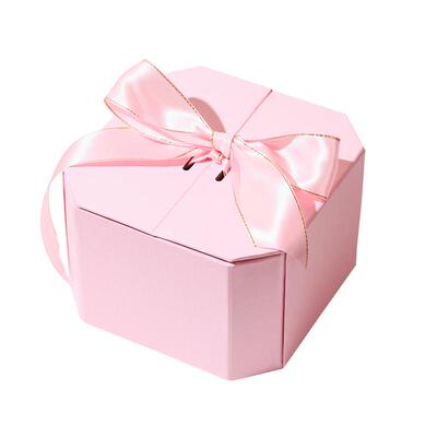 母亲节粉色礼物盒空盒子包装盒