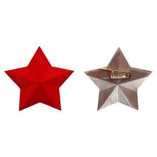 金色黄色红色五角星帽徽镰刀五角星徽章麦穗领花广场舞金属帽徽