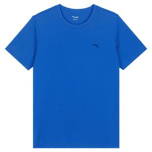 安踏纯棉短袖男童夏季新款吸汗透气童装t恤中大童潮流百搭运动衫