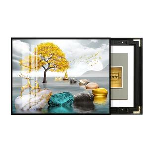 电表箱装饰画可推拉遮挡配电箱电闸开关现代简约客厅挂壁画免打孔