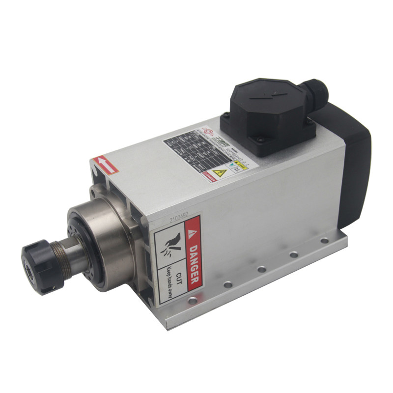 雕刻机电主轴电机 高速主轴800W1.5KW2.2/3.5KW4.5KW6KW风冷主轴