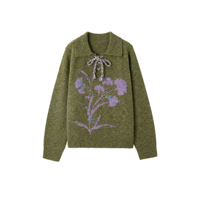 时然大码好看针织衫宽松毛衣