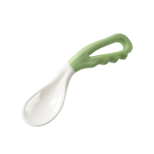 宝宝勺子学吃饭训练勺婴儿一岁弯勺自主进食辅食弯头短柄儿童叉勺