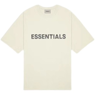阿伦777 Fear of God FOG Essentials 20SS胸前胶印字母短袖T恤男