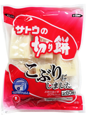 日本进口烤年糕佐藤糯米拉丝切饼