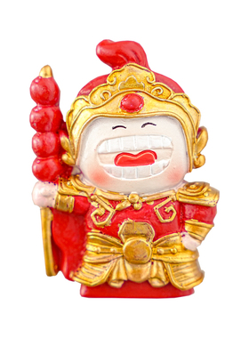 红色门神金葫芦冰箱贴吉祥寓意