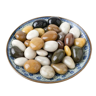 高光鹅卵石铺路铺地庭院花园造景天然大小石头雨花石原石鹅软暖石