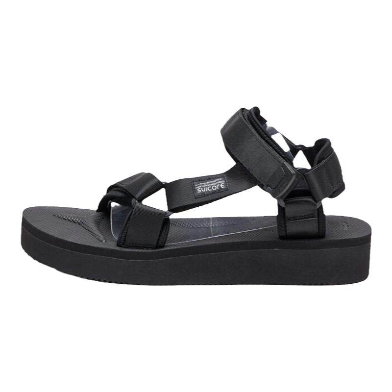 SUICOKE DEPA-2PO 日系夏季时尚休闲防滑凉鞋黑色 OG-022-2PO-BLK