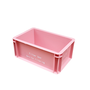 鱼缸鱼池周转箱过滤箱裸箱配件循环瀑布滴流出水单层干湿分离打孔