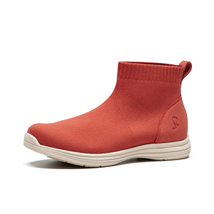 长立养生鞋巴塞罗那弹力飞织袜子鞋女袜靴2025新款春秋季高帮女鞋