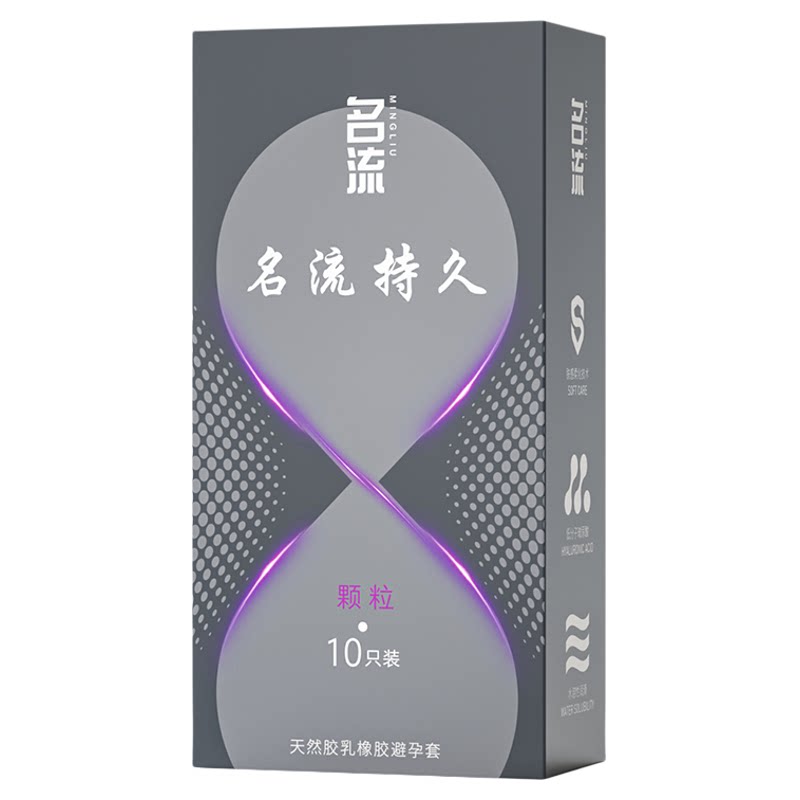 名流避孕套持久超薄颗粒物理延时