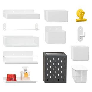 定制洞洞板置物架金属玄关配件装饰餐边柜挂板宜家收纳免打孔层板