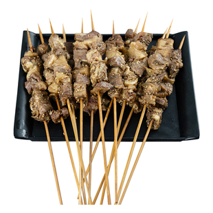 齐函杨佳齐齐哈尔宫后夹肉烧烤大肉串东北烤肉食材半成品牛肉串