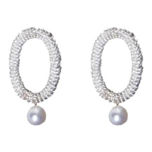 【初晴 一寸十里】珍珠耳环非遗花丝编织小众原创设计情人节礼物