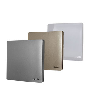 俊朗天云碧云白云彩金云海灰开关插座电脑面板一开单控五孔86暗装