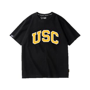 USC短袖男女南加州大学夏t恤纪念品衣服周边男女校服半袖体恤定制