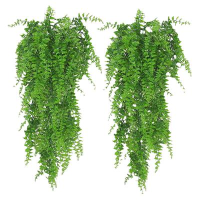 亚马逊仿真壁挂 波斯草藤条 人造悬挂蕨类植物藤蔓悬挂 绿色植物