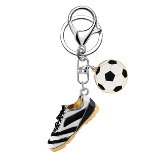 世界杯足球球鞋钥匙扣吊坠精致车钥匙链挂件创意礼物书包百搭挂饰