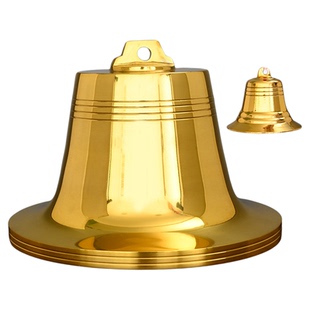 铜铃铛纯铜摆件铜铃门口黄铜风铃超响声大小号中式入户门对门挂件