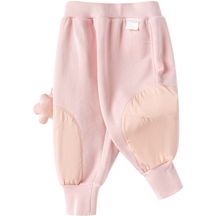 巴拉巴拉婴儿裤子宝宝运动裤春秋新款童装男童女童大屁屁裤加绒冬