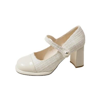 复古英伦风温柔小皮鞋女秋冬新款