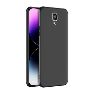 秋昊适用于小米4手机壳送钢化膜mi4lte-cmccxmi4磨砂小米4防摔CU创意米四创意Ml4w简约xiaomi4纯色MIUI4保护