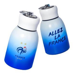 【官方正版】法国国家队|渐变蓝色迷你保温杯姆巴佩周边纪念品