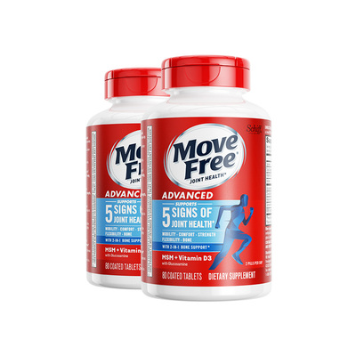 益节MoveFree蓝瓶氨糖80粒*2