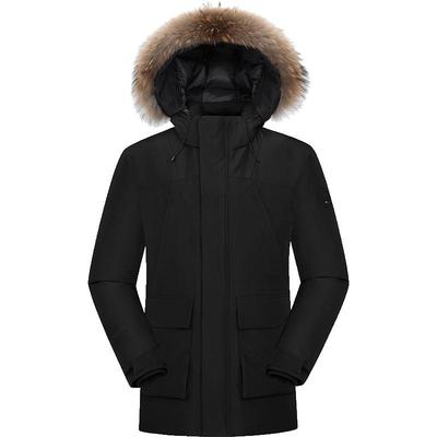 LAFUMA乐飞叶700蓬GORE-TEX防风可拆毛领派克羽绒服男保暖防寒服