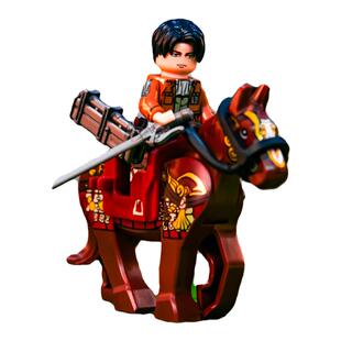 国潮玩具进击的巨人最终章后篇十年完结纪念小人仔积木适用于乐高