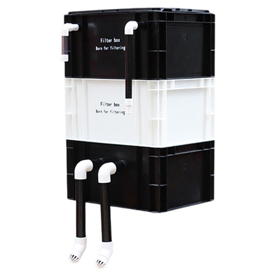 专利防堵棉款8色可选周转箱过滤