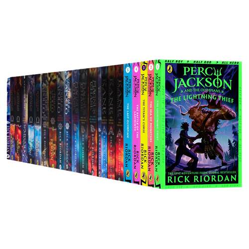Percy Jackson 波西杰克逊英文 the Lightning Thief 阿波罗的审判/奥林匹斯英雄/埃及守护神/北欧神话英文原版章节书Rick Riordan