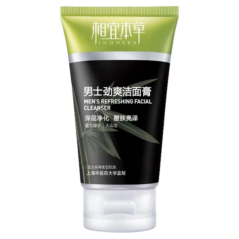 相宜本草男士劲爽100g清爽洁面膏