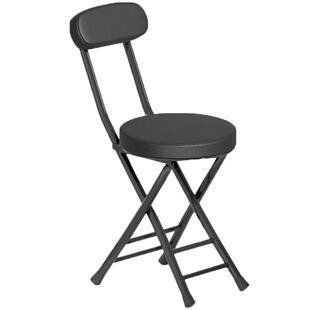 折叠椅子凳子家用椅餐桌凳高凳小圆凳马扎带靠背板凳简易简约便携