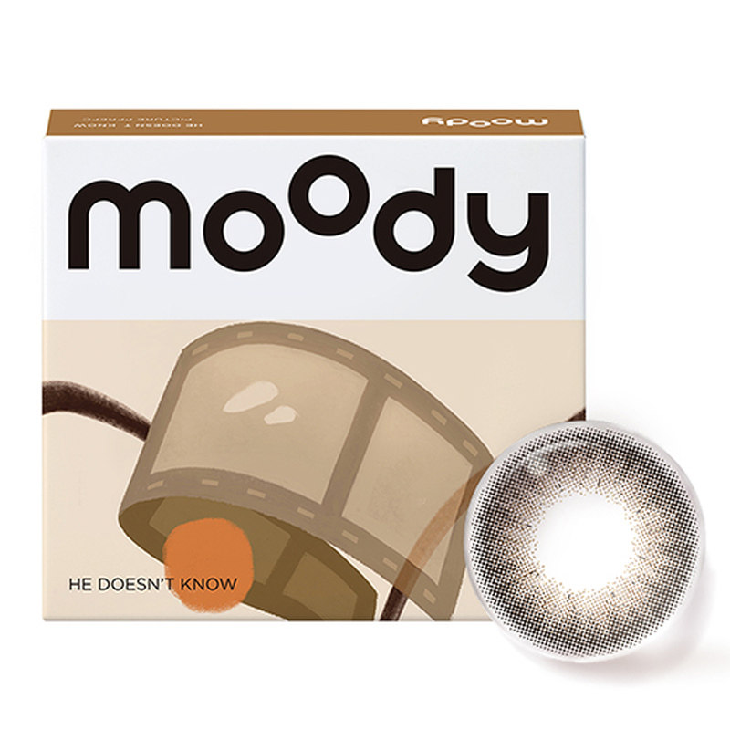 moody美瞳月抛精选系列爆款花色合集中小直径彩色隐形眼镜新手2片