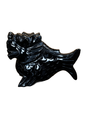 美玉阁天然黑玉石龙九子摆件