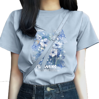纯棉短袖t恤女款真维斯