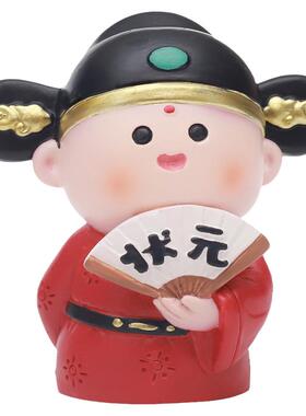 卡通小状元考试励志小摆件