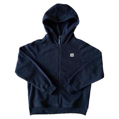 日系加绒宽松连帽卫衣开衫秋冬款