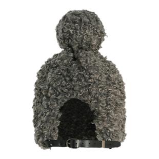 SHINE LI李姗 毛绒圆球护耳帽 明星同款大头围保暖时尚帽子女