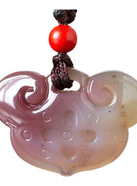 天然盐源玛瑙典雅风复古礼物吊坠