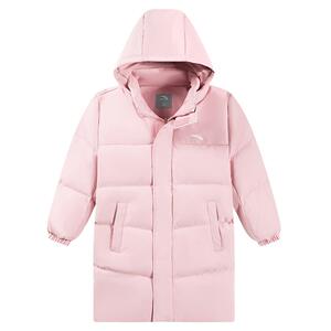 安踏儿童羽绒服女童加厚棉羽面包服秋冬2024新款保暖羽绒外套洋气