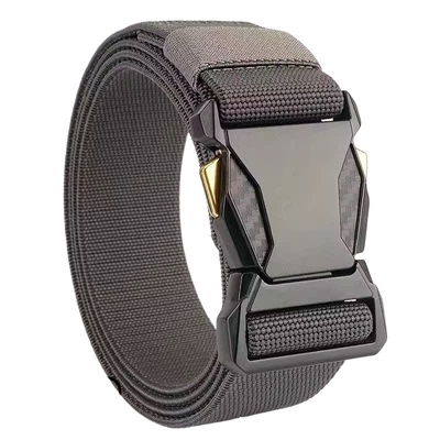 男士战术腰带一键解扣弹力户外