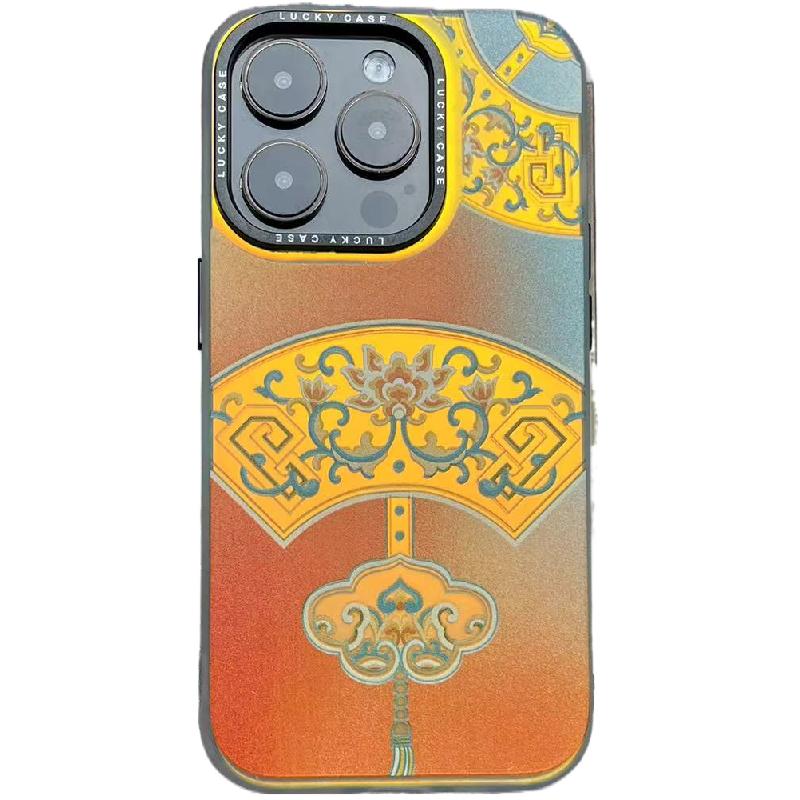 清风敦煌丨言西原创丨imd镭射手机壳国风新中式小众高级艺术感iphone15promax14/13/苹果1211手机套