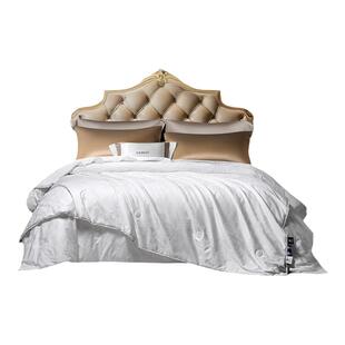 富安娜桑蚕丝冬被二合一被子母被春秋全棉60支蚕丝四季被芯双宫茧