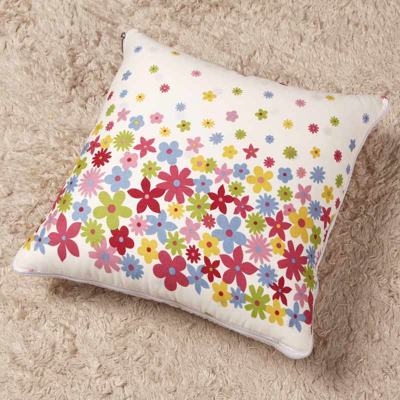 全棉抱枕被两用靠枕午睡被多功能汽车靠垫来被定被制图纯棉