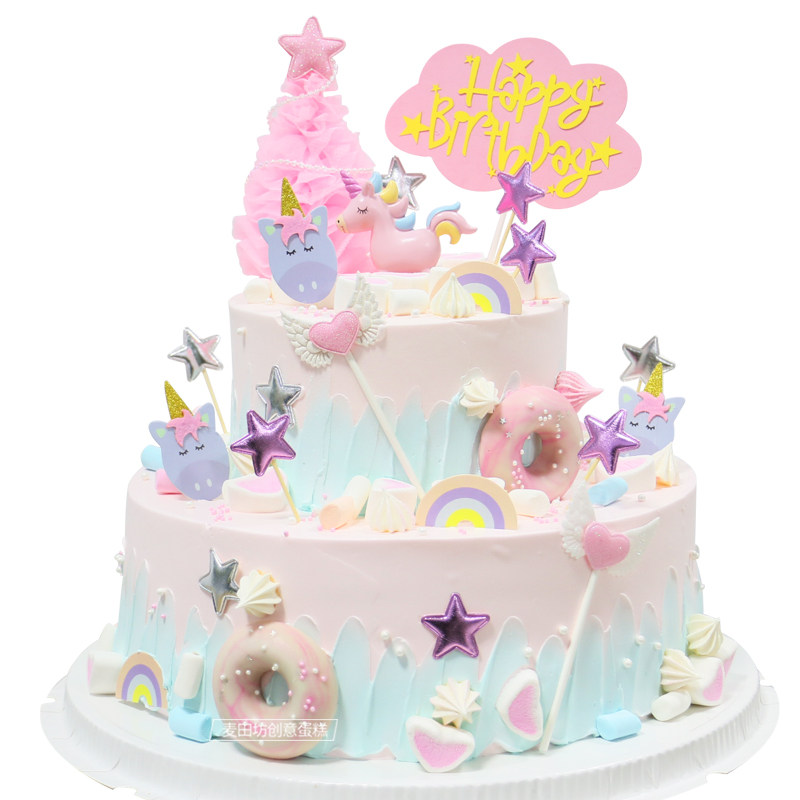小马独角兽儿童女孩生日蛋糕南京