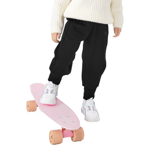 巴拉巴拉童装儿童加绒裤子女童运动长裤2025冬装新款一体绒保暖潮