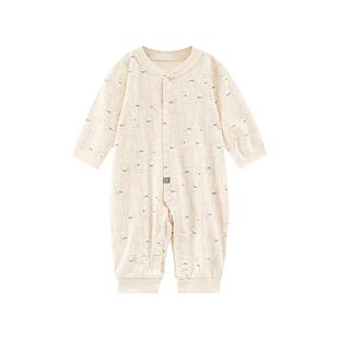 LK宝宝连体衣纯棉秋冬新生儿家居服可外穿衣服小月龄婴儿长袖爬服